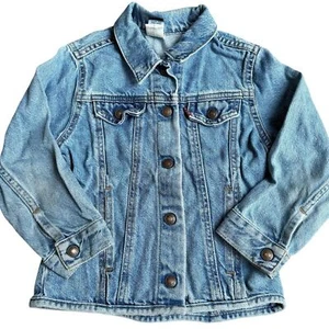 Levi’s vintage kids size 6 youth Jean jacket trucker button up denim vtg 90s - Picture 1 of 6