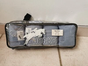 Pack de 4 Bandages pour chevaux HORKA couleur lilas longueur 3 m état neuf - Picture 1 of 5