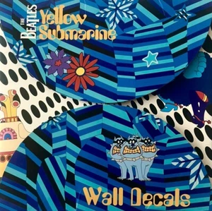 The Beatles ‘Yellow Submarine’ (1968) Rare Wall Animation Decals Promo Pack - Imagen 1 de 12