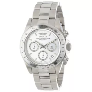 Invicta Men's Watch Speedway Chronograph Silver Dial Stainless Steel 14381 - Picture 1 of 4