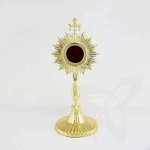 2685 Reliquaire Reliquaire Ostensoir Autel pour ÉGLISE ou Maison Laiton 23cm - Photo 1 sur 1