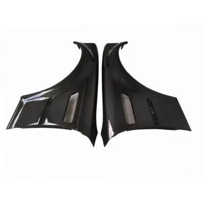 Cubierta de panel de guardabarros de ventilación lateral delantera de fibra de carbono real para BMW M3 E46 2001-2006 Foto 1 de 4