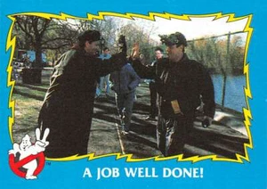 1989 Topps Ghostbusters #43 A Job Well Done! Peter & Ray 👻 - Picture 1 of 3