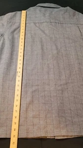 Haggar Shirt Mens XL Short Sleeve Button Up Gray Preowned - Picture 1 of 5