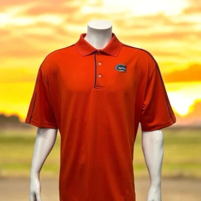 University of Florida Gators UF PGA Tour Orange Embroidered Golf Polo Shirt XXL - Image 1 of 4