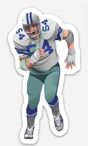 Randy White~Magnet Dallas Cowboys  Limited Edition #1 Vector NFL Cover