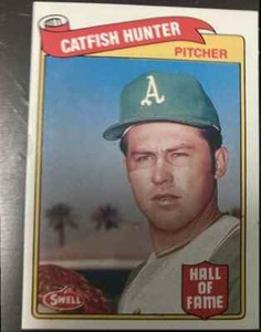 1989 SWELL BASEBALL GREATS CATFISH HUNTER OAKLAND ATHLETICS #10