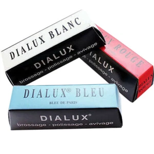Compuesto de pulido Dialux Rouge Jewelers Rouge rojo blanco y azul para oro plateado - Imagen 1 de 8