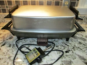 Vintage West Bend Lektro Miracle Maid 3661 Electric Skillet With Lid Cookware - Picture 1 of 3