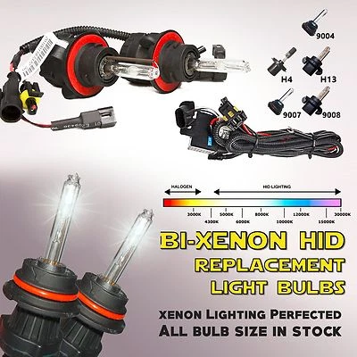 Two 35W 55W Xentec Xenon HID Kit 's Replacement High & Low Light Bulbs H4 9007 - Image 1 of 4