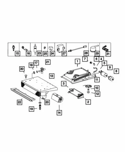 Original Mopar 2004-2006 Dodge Sprinter 2500 trasero aire acondicionado núcleo evaporador 5138885AA Foto 1 de 1