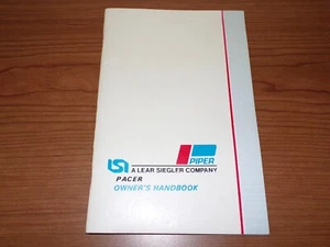 Piper Pacer PA-20 Airplane Owner's Handbook 752-395 - Picture 1 of 6