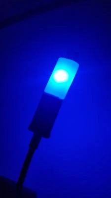 Micro USB female to micro USB male Glow Visible LED Light End Adapter Gadget - Image 1 of 4