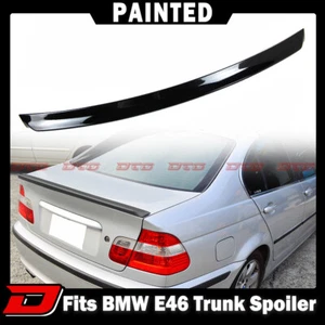 1999-2005 Fit For BMW E46 4D Sedan Rear Trunk Spoiler Wing Painted #668 - Picture 1 of 5