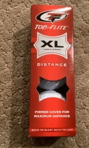 Golf Balls Top-Flite XL Long & Strong Distance White - 3 pack sleeve with logos - Picture 1 of 8