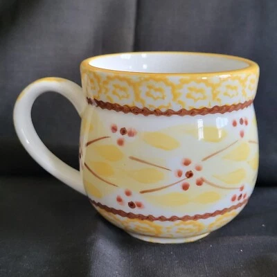 Temptations by Tara Old World Yellow 12 ounce coffee mug - Image 1 of 4