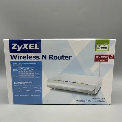 Centurylink Zyxel NBG-416N Wireless N-lite Home Router 150mbps 2.4ghz - Image 1 of 4