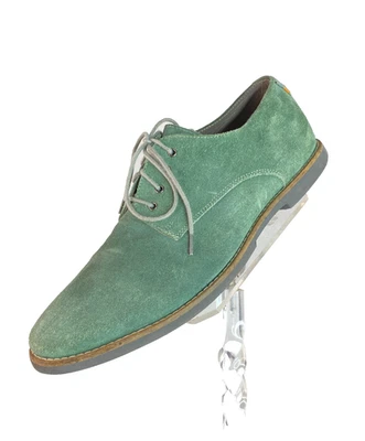 Hombres FRANK WRIGHT Verde Gamuza Zapatos 11 45 Cuero Genuino Dodd Oxford Corbata Foto 1 de 4
