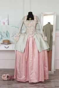 Mittelalter hell Venedig Brautkleider Ballkleid Vintage Marie Antoinette Rokoko - Bild 1 von 10