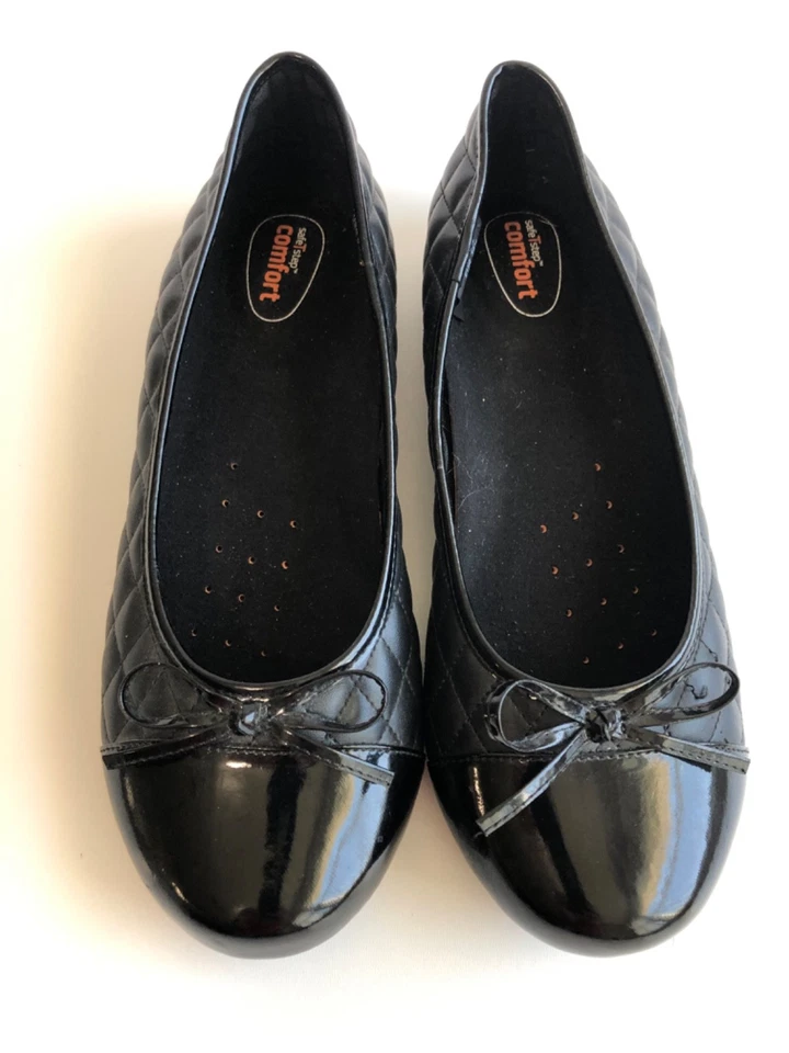 Zapatos para mujer Safe T Step negros talla 8,5 planos antideslizantes zapatos para mujer zapatos Sasha Foto 1 de 4