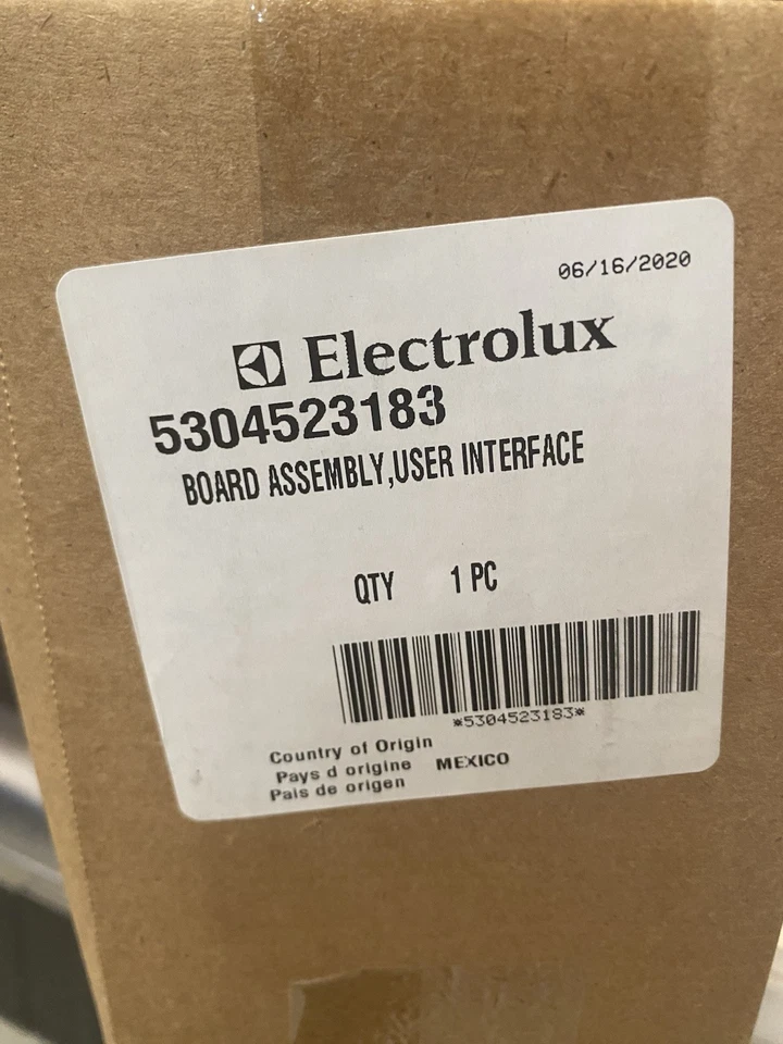 Frigidaire Fflg3900uw5 Laundry Center User Interface Control Board 5304523183