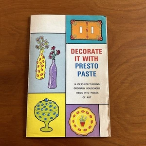 Folleto MCM vintage para decorar con pasta Presto manualidades retro - Imagen 1 de 5