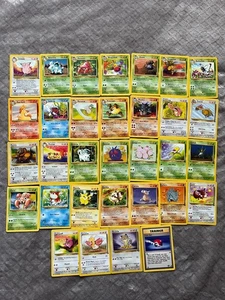 Jungle Non Holo Lot (32) WOTC Vintage Bulk WOTC 1999 No Duplicates - Picture 1 of 2
