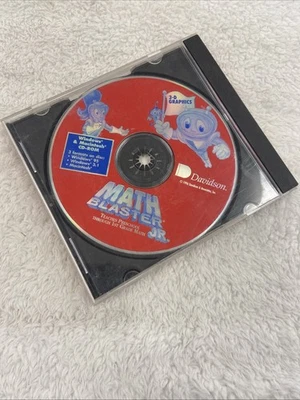 Davidson Math Blaster Jr. 4-7 Windows 95 3.1 Macintosh CD Rom Vintage Software - Image 1 of 4