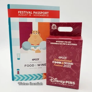 Caja misteriosa sellada 2025 Parques Disney EPCOT Festival de comida y vino Pin Stitch Remy - Imagen 1 de 4