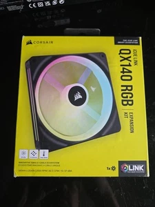 Corsair iCUE LINK QX140 RGB 140mm PWM PC Fan Expansion Kit TESTED/WORKING - Bild 1 von 3