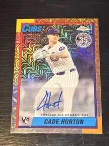 Actualización Topps 2025 béisbol Cade Horton paquete plateado refractor novato automático #80/299 - Imagen 1 de 2