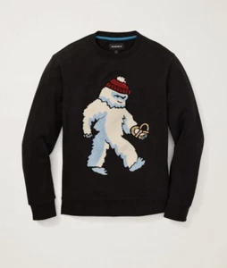 Bonobos Critters Crew Herren Medium Sweatshirt Limited Edition Yetti Navy Neu mit Etikett - Bild 1 von 8