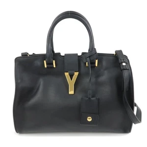 SAINT LAURENT PARIS Petit Cabas Y-Line 2Way Bag Hand Bag 311210 Auth Used F/S - Picture 1 of 24