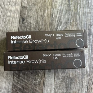 (2) RefectoCil Eyelash Eyebrow Tint Intense Brow[n]s deep brown base gel - Picture 1 of 6