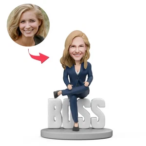 Custom Lady Boss Figurine | Personalized Female CEO or Executive Gift - Picture 1 of 2