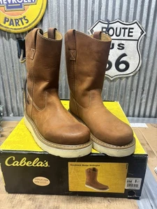 Cabela's Roughneck Wedge Wellington Work Boots Men's 8M - Picture 1 of 8