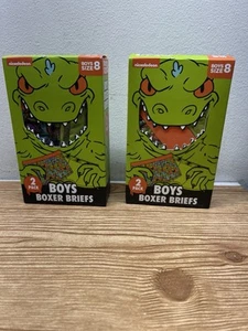 4pk NICKELODEON BOYS BOXER Reptar REPTAR RUGRATS SZ 8 NEW - Picture 1 of 3