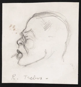 Robert Trebor Theatre de la Madelaine dramaturge drawing dessin van Caula 207654 - Bild 1 von 1