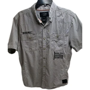 Harley Davidson Hemd Herren Large Button Down SS Pearl Snap - Bild 1 von 7