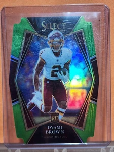 Dyami Brown 2021 Panini Select Rookie Green Die Cut No. 167 /349 - Picture 1 of 2