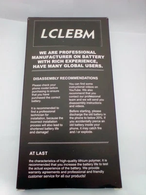 Batería LCLEBM [3200mAh] para iPhone 6S, 2023 Nueva Alta Capacidad Repuesto Foto 1 de 4