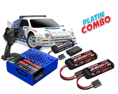 Traxxas Ford RS200 RTR Mini Rally VXL Brushless Platinum Combo TRX108046-1-WHT-PLA - Image 1 of 4