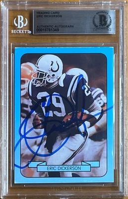 ERIC DICKERSON SIGNED LIVING LEGEND SERIES 1 ROOKIE #20 BAS BGS AUTOGRAPH AUTO - Image 1 of 2