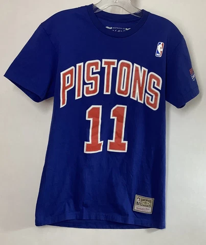 Pistons Mitchell And Ness Hardwood Classics Isiah Thomas #11 Shirt Size Small Cover