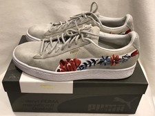 puma embroidered trainers