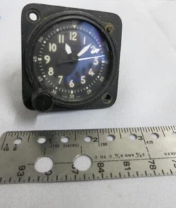 Vintage Wakmann Watch 8 Day Aircraft Cockpit Clock Swiss Made 17j -Not working - Picture 1 of 6