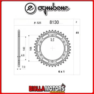 368130042 CORONA TRASMISSIONE 42 PASSO 525 BMW F 800 GS ( K-72 ) 2008-2009 800CC Foto 1 de 4