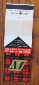 STICKY BACK MATCHBOOK COVER: MANCHESTER BANK NEW HAMPSHIRE 1950s MATCHCOVER -C22 - Bild 1 von 1
