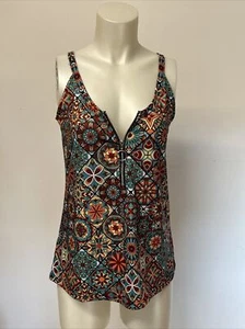 Made with Love NWT Tank Top with Zipper on front Size Small Woman's Shirt - Picture 1 of 11