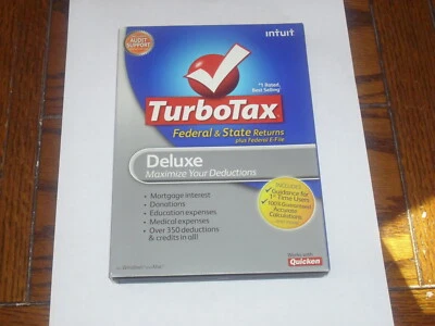 Intuit TurboTax Deluxe Federal & State for Tax Year 2010 for Windows PC & Mac OS - Image 1 of 3